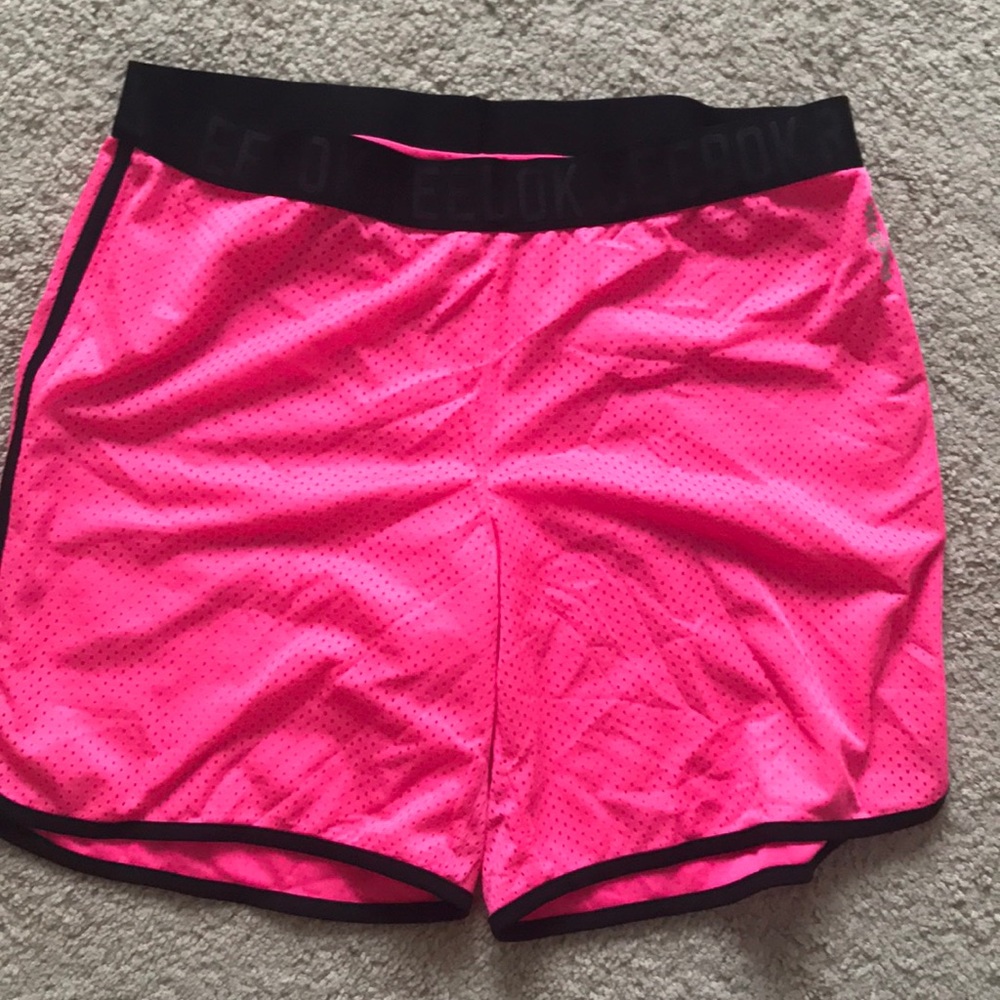 Neon Pink Reebok Running shorts
